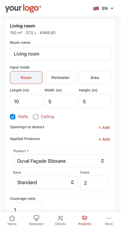 Measurement of a room